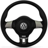 Volante Jetta Turbo Grafite Gol Parati Saveiro G2 G3 G4 Santana 91 a 06 Golf 99 a 07 Cubo Embutido - Cvd