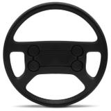 Volante Modelo 4 Bolas Gol Saveiro Parati Fusca 1977 a 2014 Preto com Cubo e Acionador Buzina - Cvd