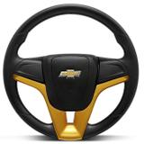 Volante Modelo Cruze Dourado Celta Corsa Astra Vectra Kadett e Outros Chevrolet Cubo Embutido - Cvd