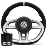Volante Modelo Golf GTI 500cv Prata Gol G5 Golf Polo Fox Bora SpaceFox 99 A 18 com Cubo - Prime