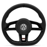 Volante Modelo Golf GTI Vision Preto Acionador de Buzina Gol Parati Saveiro G2 G3 G4 Cubo Embutido - Cvd