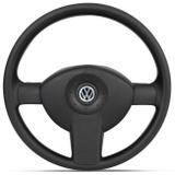 Volante Volkswagen Fox Crossfox Spacefox 03 a 14 Preto com Tampa Buzina e Cubo Embutido - Cvd