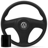 Volante VW Preto Cubo Saveiro Kombi Passat Golf Gol Parati Bora Fox Fusca Polo Santana 89 a 14 - Prime
