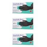 Volk Luvas P/ Procedimentos Nitrílicas Preta P C/50 (Kit C/03)