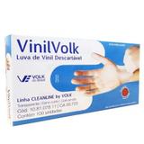 Volk Luvas P/ Procedimentos Vinil C/ Amido G C/100 (Kit C/03)