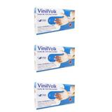Volk Luvas P/ Procedimentos Vinil C/ Amido M C/100 (Kit C/03)
