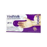 Volk Luvas P/ Procedimentos Vinil Transparente S/ Amido M C/100