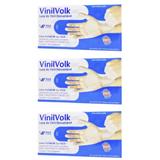 Volk Luvas P/ Procedimentos Vinil XP C/100 (Kit C/03)