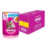WHISKAS Sachê Adulto Gatos Castrados Sabor Peixe ao Molho - 20 Unids