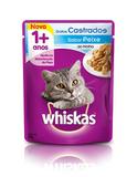 Whiskas Sachê Castrado Peixe para Gatos Adultos- 85g