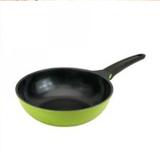 Wok cerâmica Natural com cabo em Baquelite. Com 28 cm de diâmetro tem capacidade para 3,7L. - Roichen
