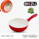 Wok Ceramica Vermelha 28cm - 3,0mm Shizu
