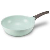 WOK com revestimento Cerâmico Natural reforçado com Jade - diâmetro 28 CM - 3.7L - Roichen