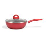 Wok com Tampa Malagueta Cereja 2,3 L - Brinox