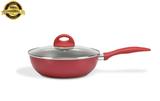 Wok com Tampa - Malagueta Ø 24 cm 2,3 L - Cereja Brinox