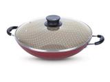 Wok de Alumínio com Revestimento Interno de Antiaderente 36cm Paris Vermelho Mexicano - Tramontina