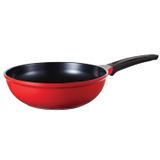 Wok Revestimento Cerâmico Natural nr. 30 cm de 4,7 L Vermelho Roichen