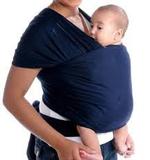 Wrap Sling 100% Algodão cor:Azul Marinho - Sling mamãe e bebê