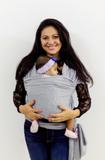 Wrap Sling 100% Algodão Cor: Cinza mescla - Sling mamãe e bebê