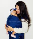 Wrap Sling Algodão Azul Marinho - Slling mamãe e bebê