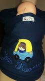 Wrap Sling Bordado Personalizado Tema Menino No Fusca - Sling mamãe e bebê