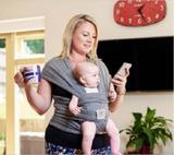 Wrap Sling Cinza Mescla - Sling mamãe e bebê