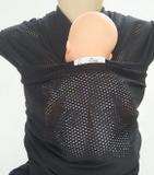 Wrap Sling Dry Fit Extra ventilação, Preto - Sling mamãe e bebê