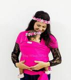 Wrap Sling Pink - Sling mamãe e bebê