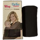 Wrap Sling Preto Mamãe e Bebê Bebê Passeio