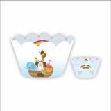 Wrapper para Cupcake Arca de Noé 12 unidades Duster - Festabox