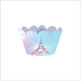 Wrapper para Cupcake Festa Paris Teen 12 unidades Duster