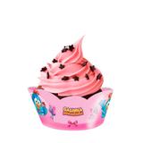 Wrapper para Cupcake Galinha Pintadinha Rosa 8 unidades Festcolor