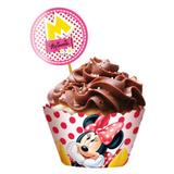 Wrapper para Cupcake Minnie Vermelha 12 unidades Regina Festas