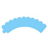 Wrapper para Cupcake Poá Azul Claro 12 unidades Giracor