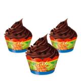 Wrapper para Mini Cupcake Dinossauro 12 unidades Cromus