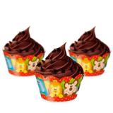 Wrapper para Mini Cupcake Floresta 12 unidades Cromus