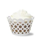 Wrapper Rendado Bolas Miss Cupcake c/ 12 unidades Branco - Mago