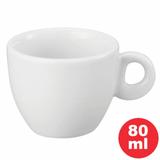 Xícara Café 08 - 80 ml, Porcelana Branca, p/ Capuccino, podendo ser usado, em micro ondas e Lava louça. - Schmidt