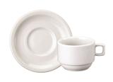 Xícara Café Porcelana com Pires 100 ml Branca Protel Schmidt - SCH 301