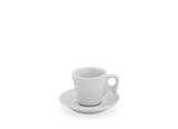 Xícara Café Porcelana com Pires 70 ml Branca Geni Porcelanas - PVC 017