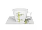 Xícara Café Porcelana com Pires 75 ml Quatier Bamboo Oxford - OXF 212