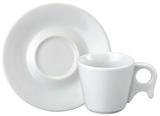 Xícara Chá Porcelana com Pires 200 ml Branca Bird Schmidt - SCH 143
