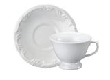 Xícara Chá Porcelana com Pires 200 ml Branca Pomerode Schmidt - SCH 453