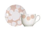 Xícara de Café com Pires Capri 12 Peças Confetti Blush Germer