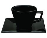Xícara de Chá 200ml com Pires 14cm Quartier Black Oxford