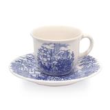 Xícara de Louça para Chá com Pires Cena Inglesa Biona Oxford - 16 Cm / 200 Ml