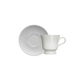 xícara para café em porcelana Germer Folk branca - Germer porcelanas