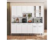 Imagem do produto Armário de Cozinha 12 Portas 1 Gaveta com Vidro e Tampo Clara Yescasa Branco