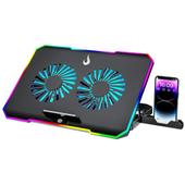 Imagem do produto Base com Cooler para Notebook Rise Mode, 17", Galaxy Black X3, RGB, USB - RM-CN-03-RGB