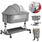 Imagem do produto Berço Moises Portatil Co Bed Acoplavel a Cama com Função Balanço e Mosquiteiro Infantil Pipdip